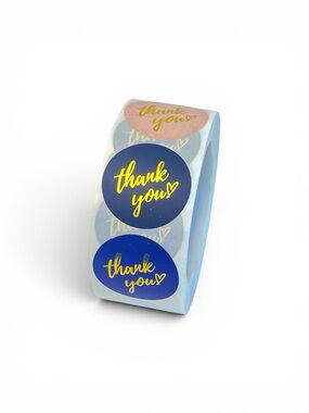 500 1" Thank You Stickers